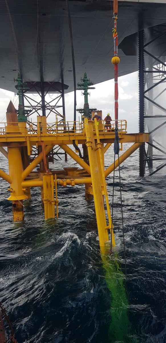 Lift at an offshore wellhead platform